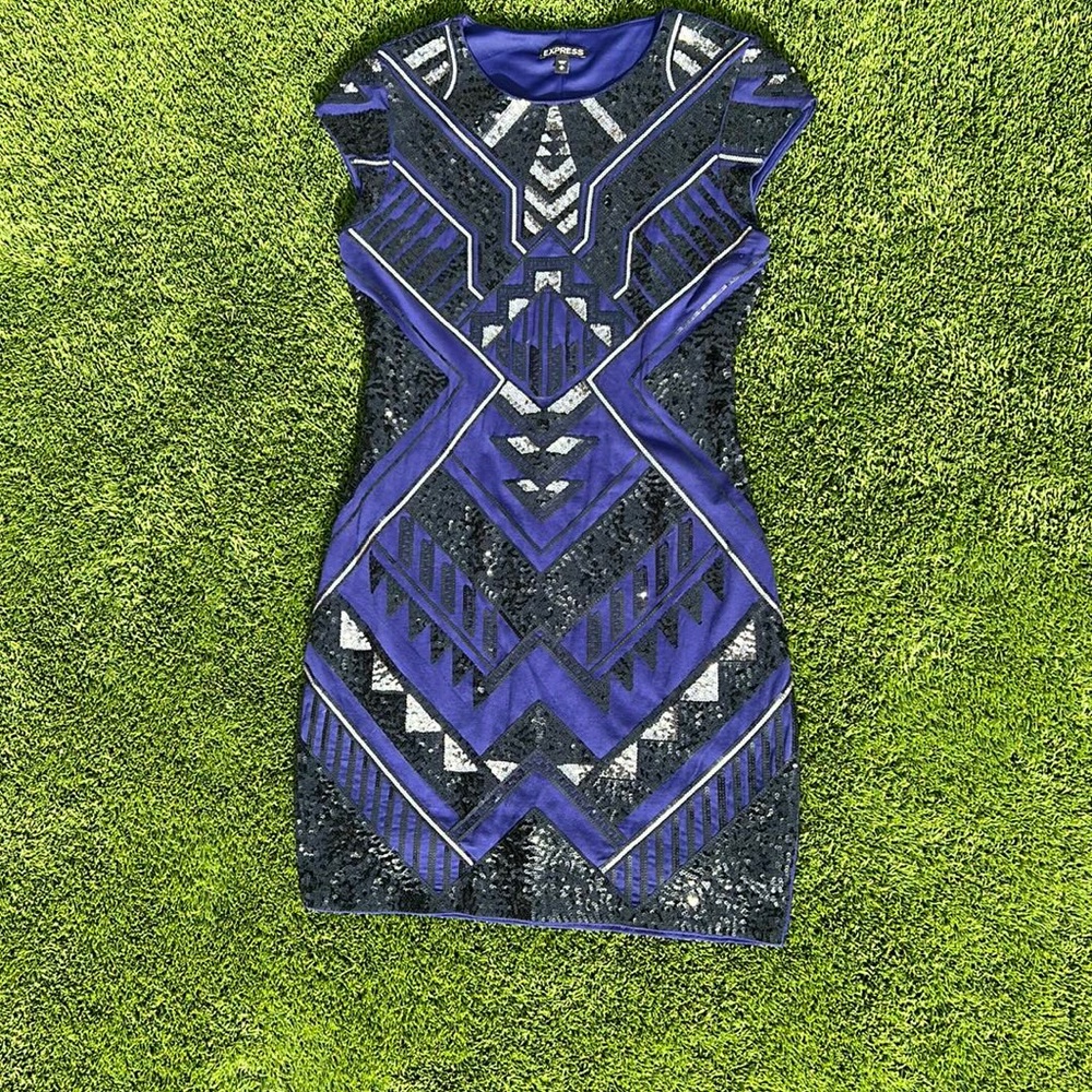 Express Sequin Bodycon Mini Dress